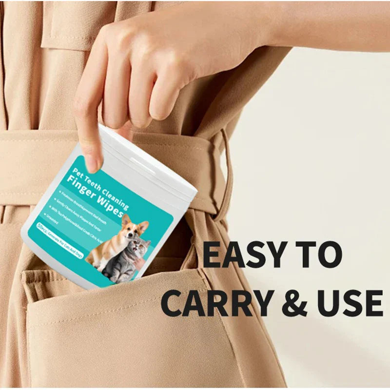 Pet Smile Finger Wipes
