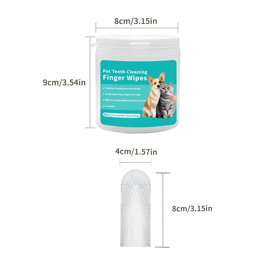 Pet Smile Finger Wipes